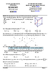 Đề thi thử tốt nghiệp THPT 2025 môn Toán liên trường THPT – Tiền Giang