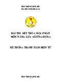 Bài thi kết thúc học phần: Hệ thống thanh toán điện tử môn Năng lực số ứng dụng | Học viện Ngân hàng