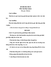 Đề Thi Cuối Khóa Môn Giao Tiếp Sư Phạm