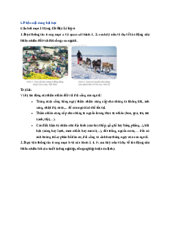 Giải SGK môn Địa lí 6 Bài 28 Mối quan hệ giữa con người và thiên nhiên | Kết nối tri thức