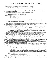 Đề cương môn Tâm lý học đại cương - Trường Đại học lao động -  xã hội.