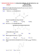 Đề tham khảo giữa kì 1 Toán 12 năm 2024 – 2025 trường THPT Thuận Thành 1 – Bắc Ninh