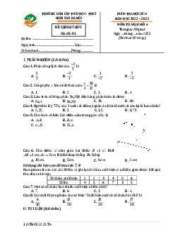 Đề học kì 2 Toán 6 năm 2022 – 2023 trường TH & THCS Ngôi Sao Hà Nội