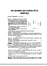 Bài tập tự luận ôn tập | Nhiệt động học và vật lý phân tử | Trường Đại học Khoa học Tự nhiên, Đại học Quốc gia Hà Nội