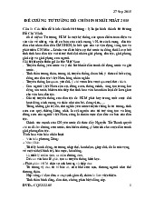 Đề cương môn Tư tưởng Hồ chí minh - trường đại học kinh tế- tài chính thành phố Hồ chí minh.