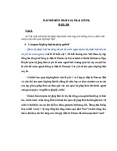 Đề cương môn pháp luật đại cương- Trường Đại học bách khoa - Đại học đà nẵng