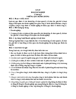 Luật doanh nghiệp | Trường Cao đẳng Kinh tế Kỹ thuật Công Thương