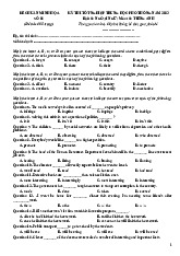 Đề số 08 Kỳ thi THPT môn Tiếng Anh - Tài liệu Tiếng Anh THPT
