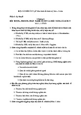 85 câu trắc nghiệm ôn tập Kinh tế chính trị Mác Lê nin- Trường Đại học Văn Lang