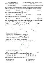 Đề ôn thi tốt nghiệp THPT 2025 môn Toán trường THPT Hùng Vương – Bình Thuận