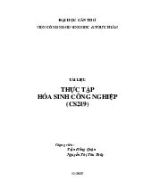 TÀI LIỆU THỰC HÀNH HÓA SINH CÔNG NGHIỆP