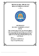 Khảo sát khách hàng mục tiêu của một doanh nghiệp và phân tích sự ảnh hưởng của các yếu tố môi trường marketing tới hoạt động marketing của doanh nghiệp Shopee | Bài thảo luận marketing căn bản