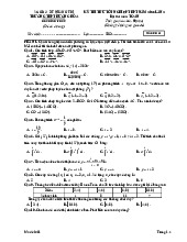 Đề thi thử TN THPT 2025 môn Toán lần 2 trường THPT Hướng Hóa – Quảng Trị