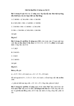 Hóa học 12 - Amin