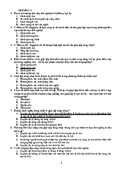 Đề cương trắc nghiệm Chương 2 môn Chủ nghĩa xã hội khoa học | Đại Học Hà Nội