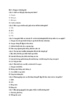 Giải sách giáo khoa môn Trắc nghiệm Khoa học tự nhiên lớp 6 - Bài 7 | Sách Cánh Diều