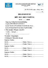 Biên Bản Hiện Trường - Biểu mẫu văn bản