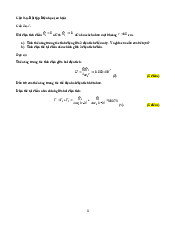 Hướng dẫn bài tập Chương 1 - Vật lý đại cương 2 | Trường Đại học Công nghệ, Đại học Quốc gia Hà Nội