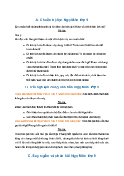 Soạn bài Ngọ Môn | SGK Ngữ Văn 9 Chân trời sáng tạo (Tập 1)