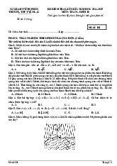 Đề giữa kì 1 Toán 10 năm 2024 – 2025 trường THPT Yên Lạc – Vĩnh Phúc