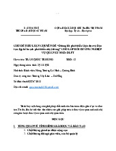 Cuyên đề“Đường lối phát triển Giáo dục và Đào tạo; lập kế hoạch phát triển nhà trường” cho lớp bồi dưỡng nghiệp vụ quản lý | môn quản trị nhân lực | trường Đại học Huế