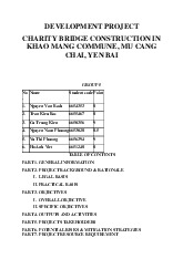 Development Project Charity Bridge Construction In Khao Mang Commune, Mu Cang Chai, Yen Bai  môn Quản lý dự án | Học viện Nông nghiệp Việt Nam