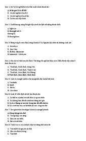 Bài thi Kiến thức Du lịch Môn Tuyến điểm du lịch Việt Nam | Trường Cao đẳng Du lịch Sài Gòn