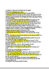 Câu hỏi ôn tập và trả lời | Tư tưởng Hồ Chí Minh | Học viện Tài chính