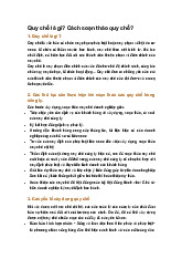 Quy chế là gì? Cách soạn thảo quy chế?