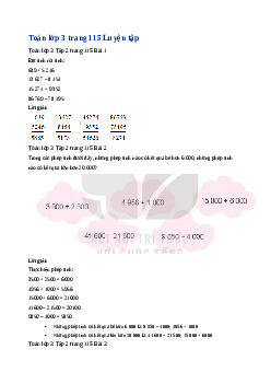Giải SGK môn Toán 3 - Bài 77: Ôn tập phép cộng, phép trừ trong phạm vi 100000 | Kết nối tri thức