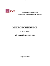 Giáo trình Kinh tế vi mô - Kinh tế vi mô | Trường Đại học Hà Nội