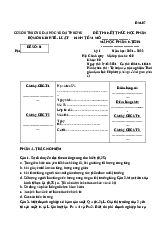 Đề thi kết thúc học phần Kinh tế vi mô 1 ĐH Ngoại Thương Cơ sở II | Kinh tế vi mô | Đại học Ngoại thương