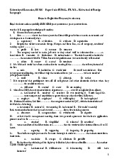Exam in English for Finance (75 minutes)  | Đại học Kinh tế Thành phố Hồ Chí Minh