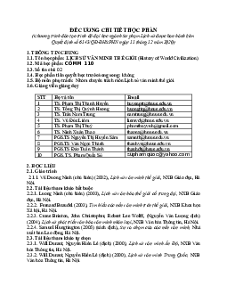 Đề cương Lịch sử văn minh thế giới (bản tóm tắt)