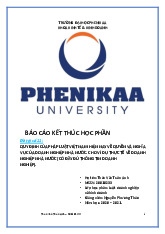 Bài Tiểu luận Luật Doanh nghiệp và Quyền Nghĩa vụ DNNN (2020). Môn Luật doanh nghiệp và kinh doanh | Đại học Trường Đại học Phenika.