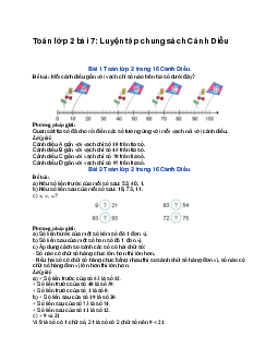 Toán lớp 2 bài 7: Luyện tập chung sách | Cánh Diều