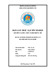 Báo cáo: Ứng Dụng Bất Động Sản Flutter | Môn Thực tập chuyên ngành - Đại học Hải Phòng