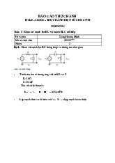 Khảo sát Mạch Lọc RC và RLC | Môn Điện tử cho CNTT - Đại học Bách Khoa Hà Nội