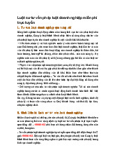 Luật sư tư vấn pháp luật doanh nghiệp miễn phí trực tuyến