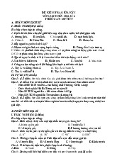 Đề thi giữa học kỳ 1 môn Lịch sử & Địa Lý lớp 6 năm học 2024 - 2025 - Đề số 5 | Bộ sách Chân trời sáng tạo