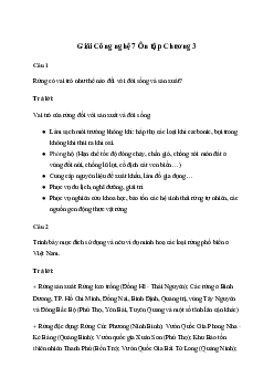 Giải Công nghệ 7 Ôn tập Chương 3 | Chân trời sáng tạo