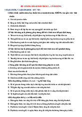 Đề cương Hóa Phân Tích | Đại học Nguyễn Tất Thành