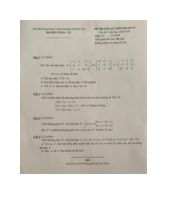 Đề thi giữa HKI học phần Đại số tuyến tính năm 2024 - 2025 | Trường Đại học Công nghệ Thông tin, Đại học Quốc gia Thành phố Hồ Chí Minh