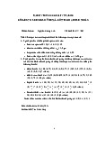 Faculty for high quality training - Project on design of metal-cutting machine tools | Tài liệu môn thiết kế máy Trường đại học sư phạm kỹ thuật TP. Hồ Chí Minh