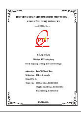 Báo cáo nhóm 04: Hệ thống cảnh báo rò rỉ khí gas | Iot và ứng dụng | Học viện Công nghệ Bưu chính Viễn thông
