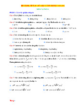Đề Cương Ôn Tập Giữa Học Kỳ 1 Vật Lí 11 Năm Học 2025-2026
