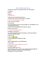 Bài tập Trắc nghiệm môn hành vi tổ chức