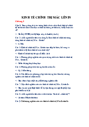 Đề cương ôn tập môn kinh tế chính trị Mác – Lênin | Đại học Văn Lang