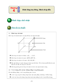 Các dạng bài tập hình lăng trụ đứng và hình chóp đều