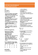 Outcomes Pre-Intermediate Student's Book Answer Key: Unit 1 Opener (Page 7)